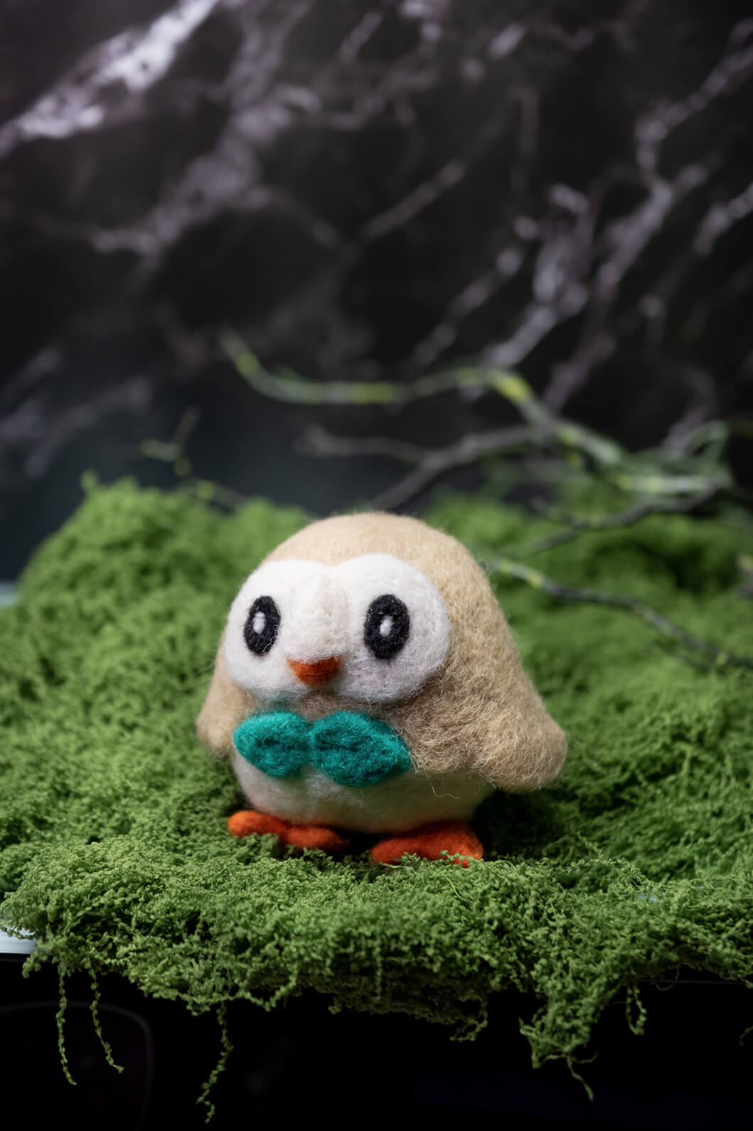 rowlet-needle-felting