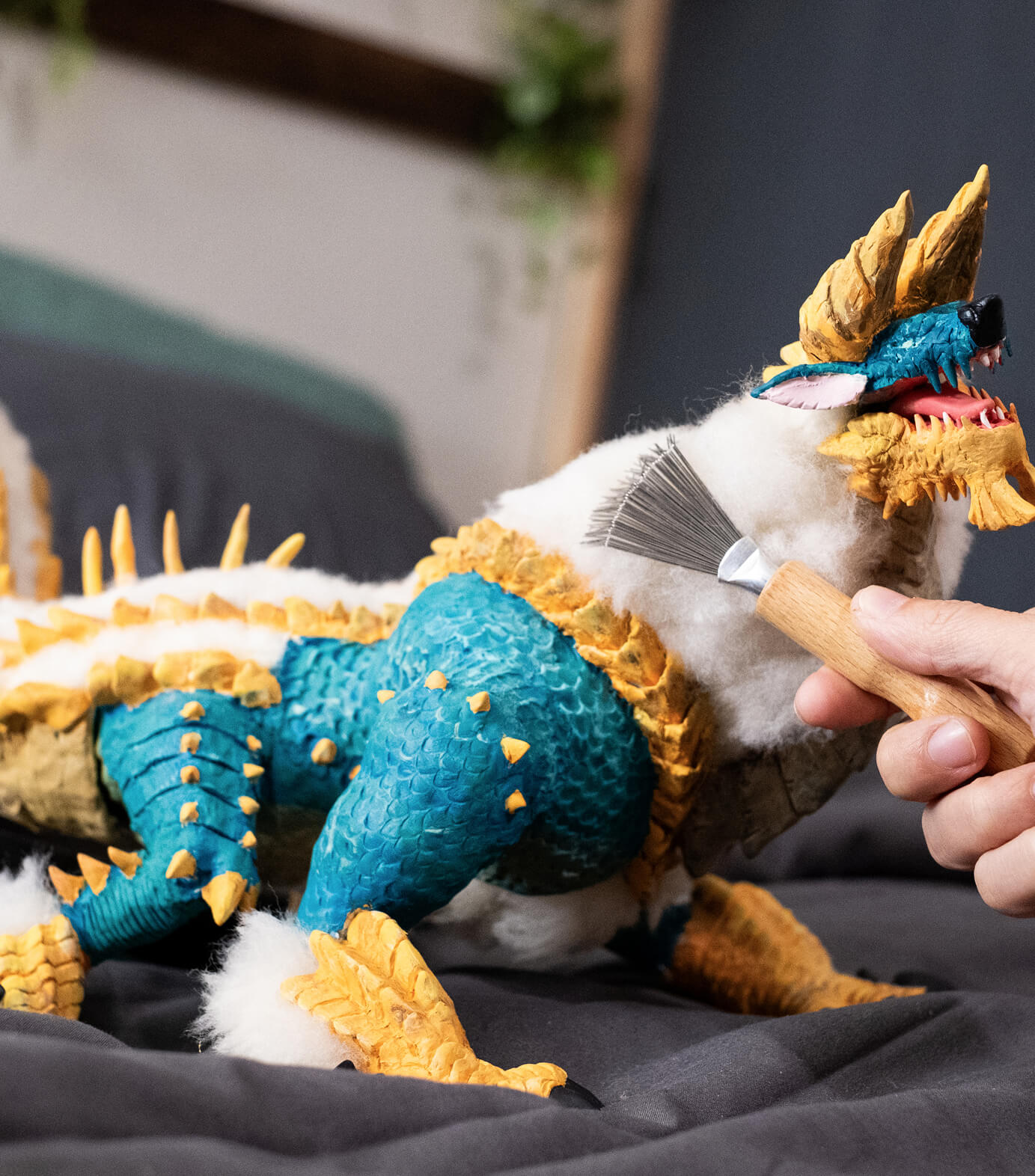 zinogre dragon sculpture